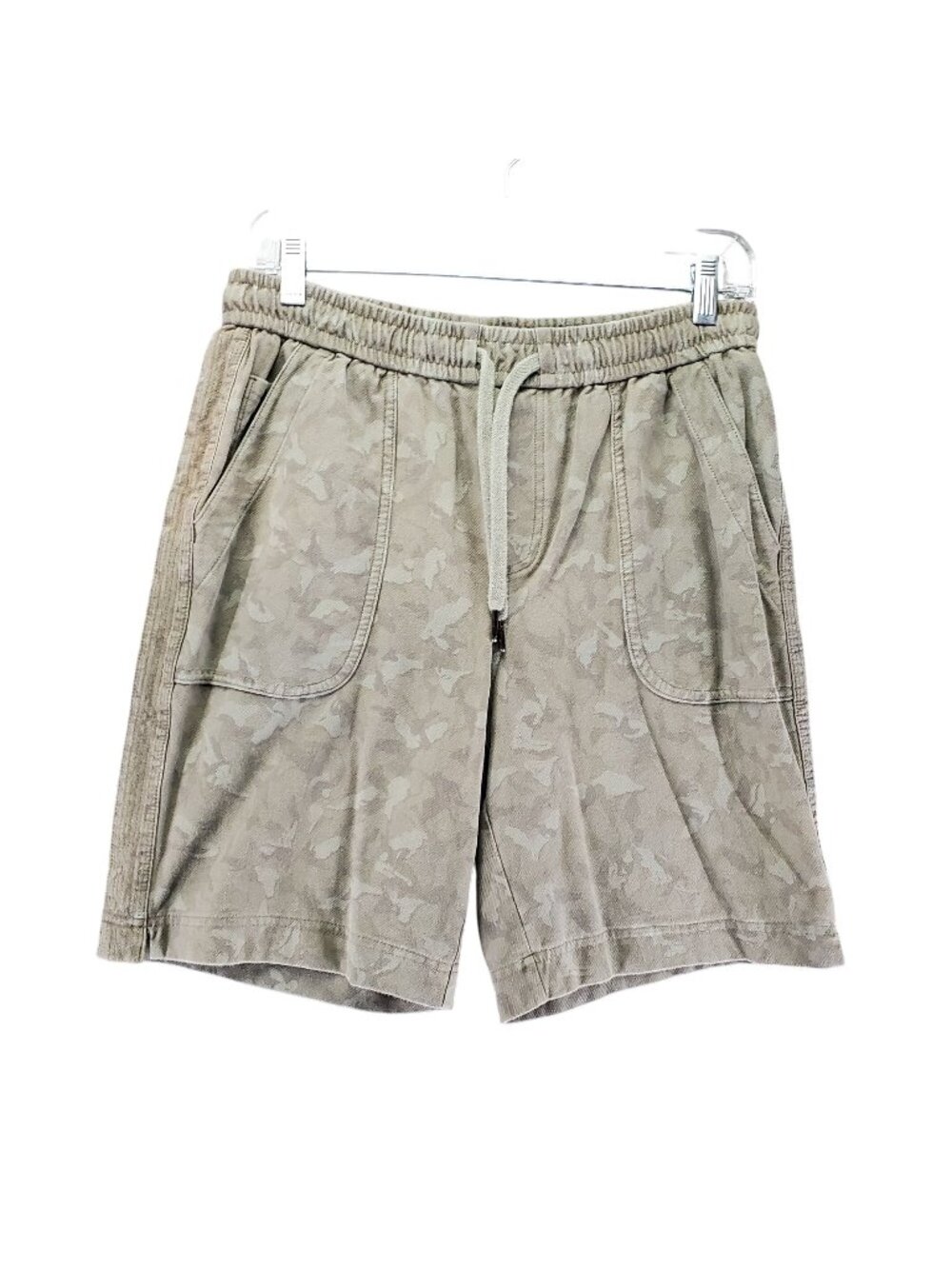 Athleta Shorts Womens Size 6 Camo Green Farallon Bermuda Elastic Waist